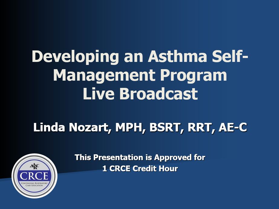 Developing an Asthma Self-Management Program Live Broadcast