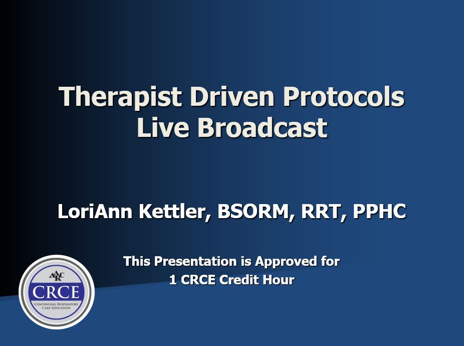 Therapist Driven Protocols Live Broadcast
