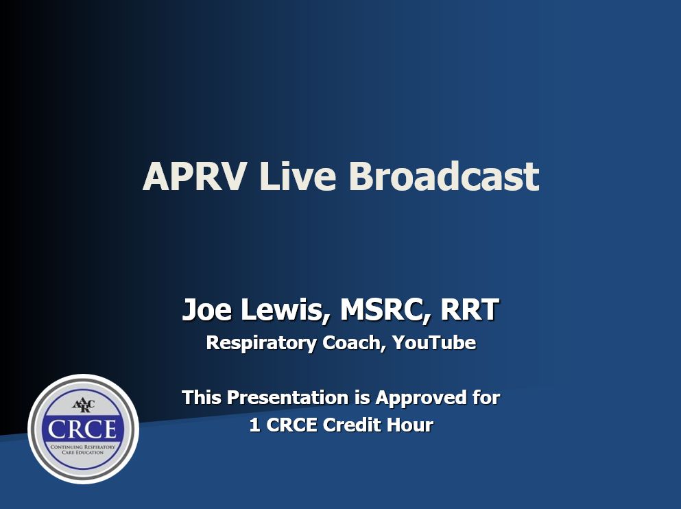 APRV Live Broadcast