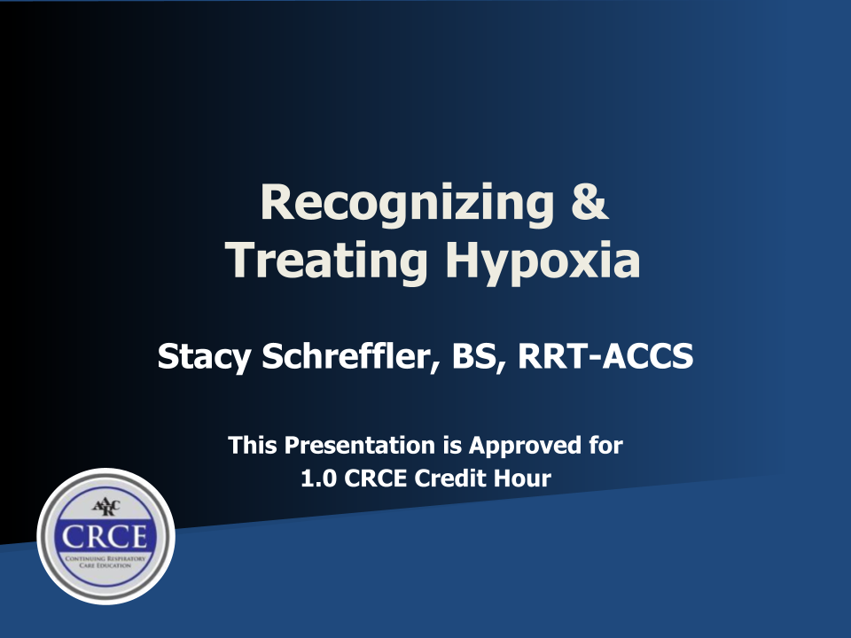 Recognizing & Treating Hypoxia Live Broadcast