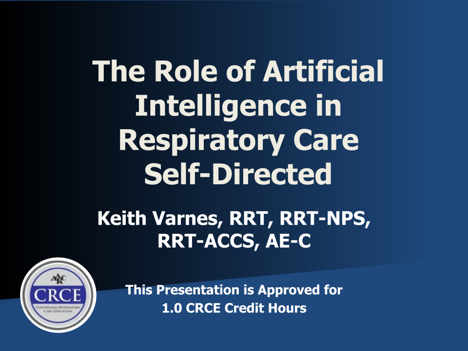 The Role of Artificial Intelligence in Respiratory Care Self-Directed