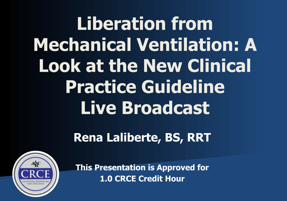 Liberation from Mech Vent